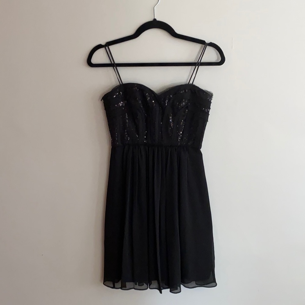 BCBG Little Black Dress with Sequence